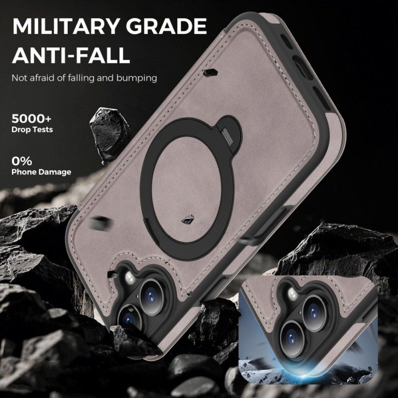 Nahkakotelo iPhone 17 Puhelinkuoret Magsafe-integroitu Rfid-esto