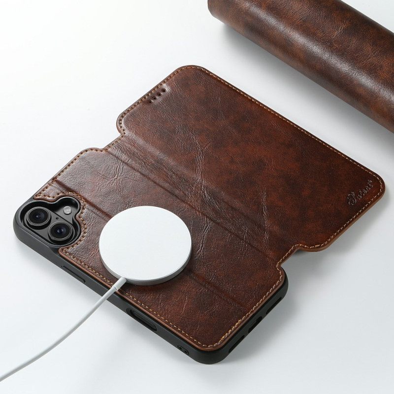 Nahkakotelo iPhone 17 Puhelinkuoret Magsafe-yhteensopiva
