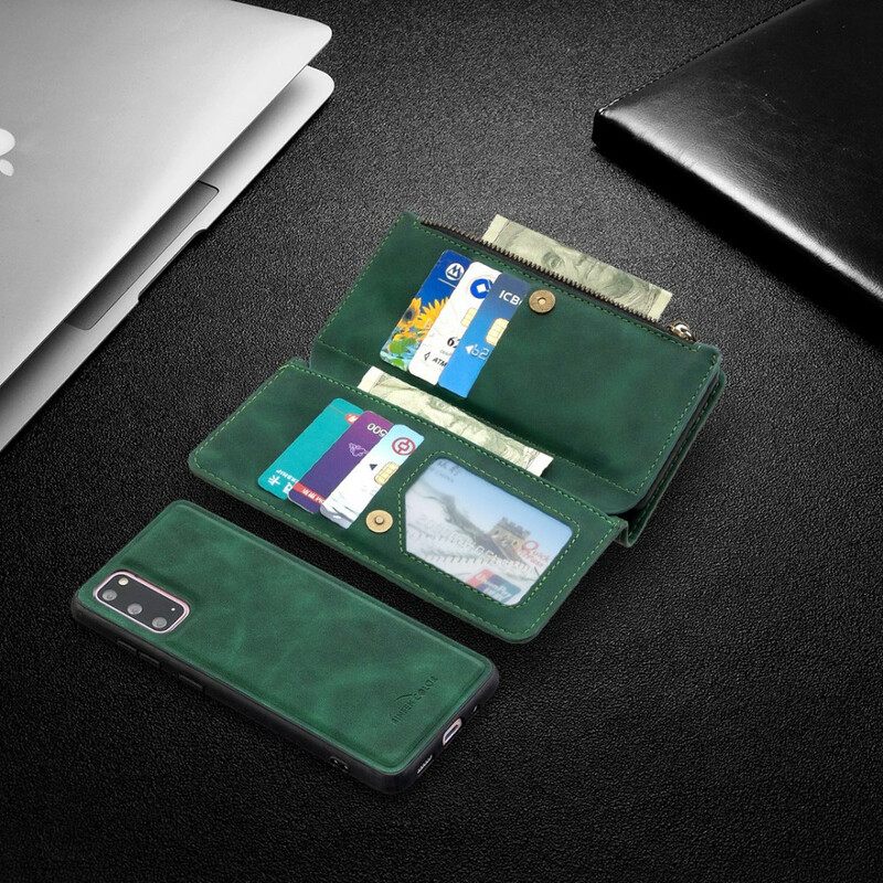 Case Nahkakotelo Samsung Galaxy S20 Irrotettava Vetoketju