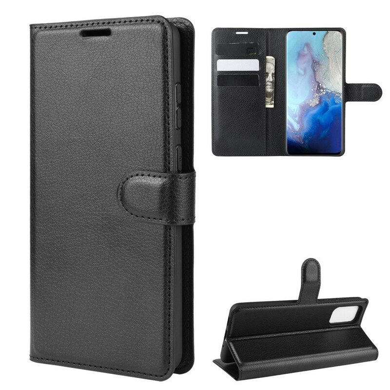 Kotelot Samsung Galaxy S20 Classic Litchi Faux Leather