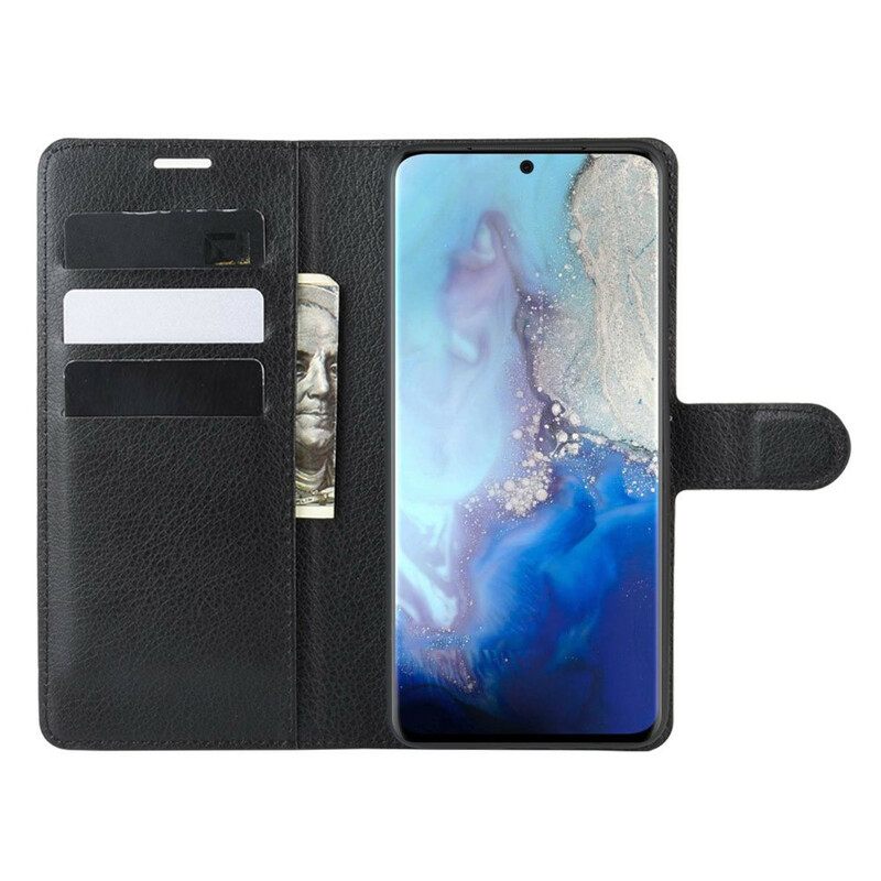 Kotelot Samsung Galaxy S20 Classic Litchi Faux Leather