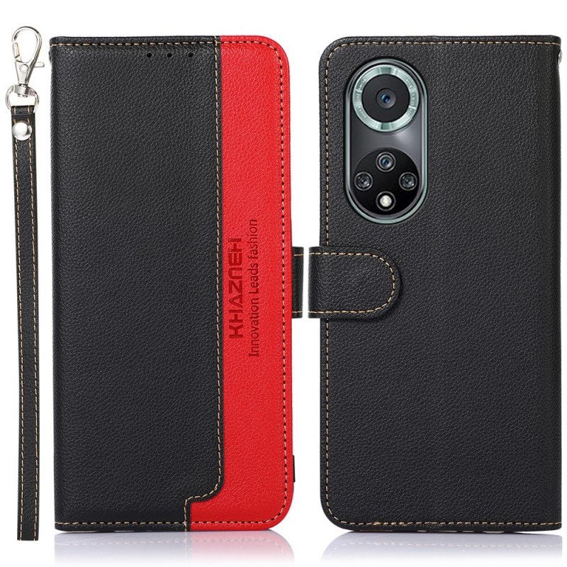 Kotelot Huawei Nova 9 Pro / Honor 50 Pro Lychee Style Rfid Khazneh