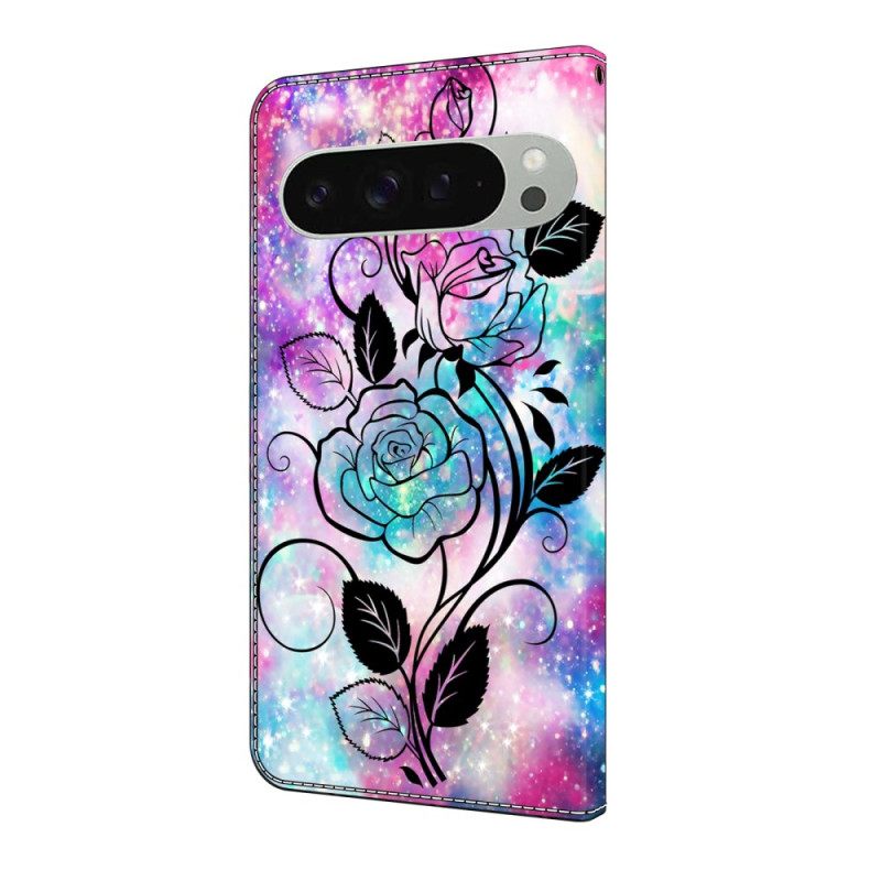 Kotelot Google Pixel 10 Pro Xl Puhelinkuoret Vaaleanpunainen Ja Sininen Kuvio