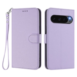 Kotelot Google Pixel 10 Pro Xl Yksivärinen Tekonahka Ja Hihna