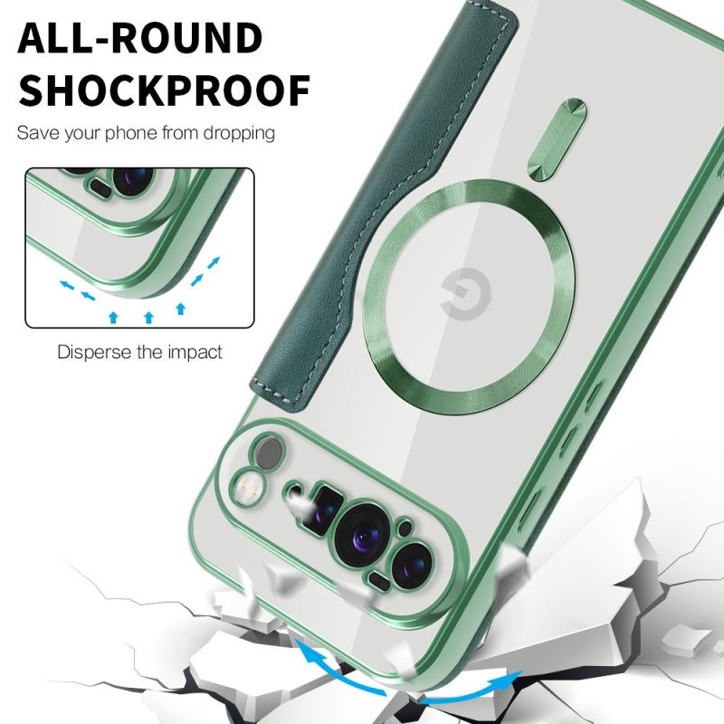 Nahkakotelo Google Pixel 10 Pro Xl Magsafe-yhteensopiva Rfid:n Kanssa Esto Suojakuori