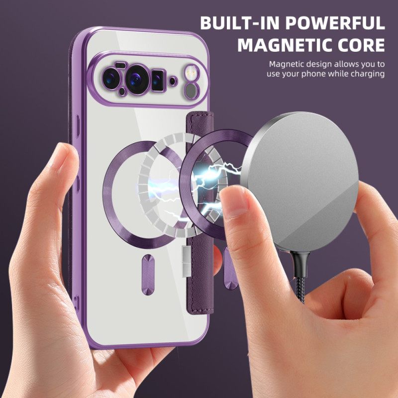 Nahkakotelo Google Pixel 10 Pro Xl Magsafe-yhteensopiva Tikattu