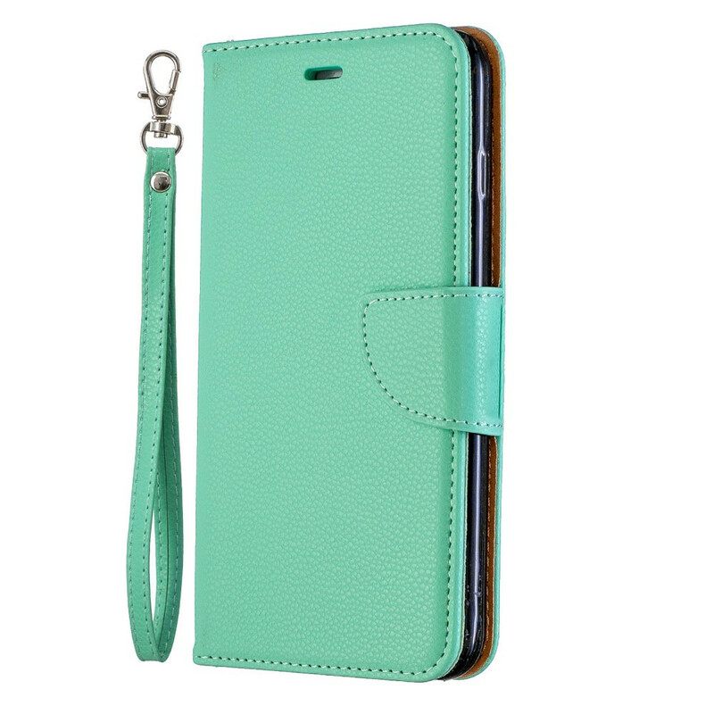Kotelot iPhone 8 Plus / 7 Plus Suojaketju Kuori Värikäs Litchi Leather Effect Strappy