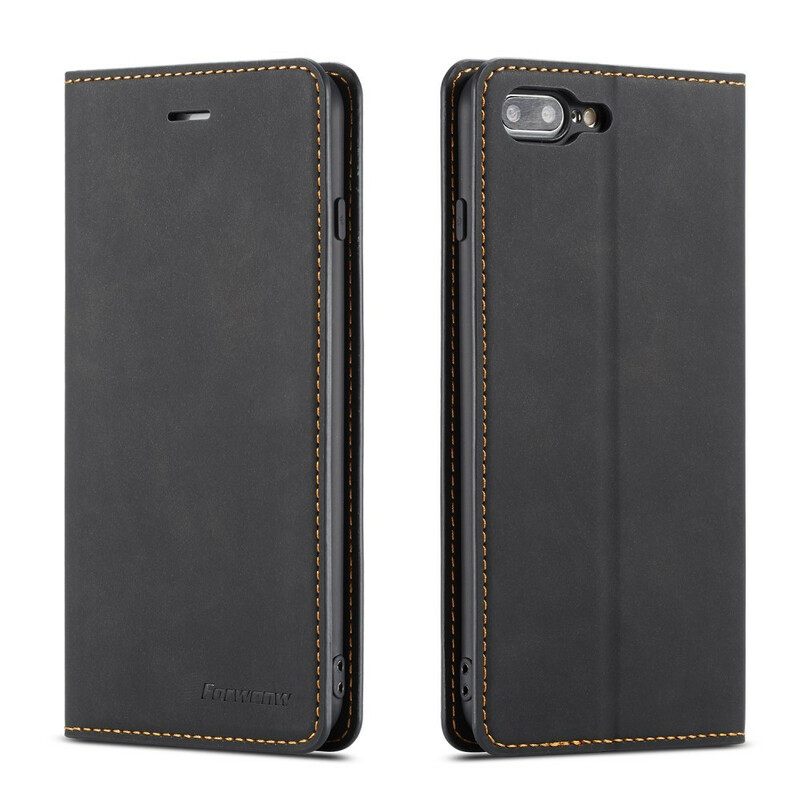 Puhelinkuoret iPhone 8 Plus / 7 Plus Kotelot Flip Nahkaefekti Forwenw