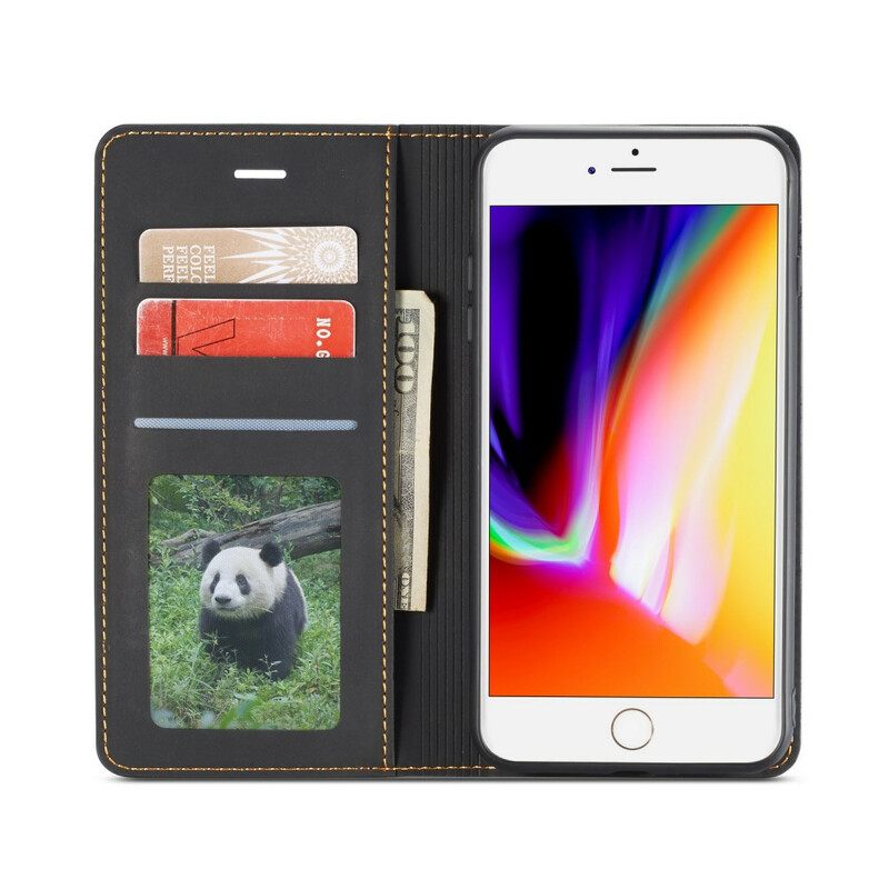 Puhelinkuoret iPhone 8 Plus / 7 Plus Kotelot Flip Nahkaefekti Forwenw