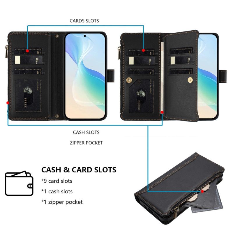 Kotelot Oneplus 15 9 Kortin Lokeron Lompakko Hihnalla