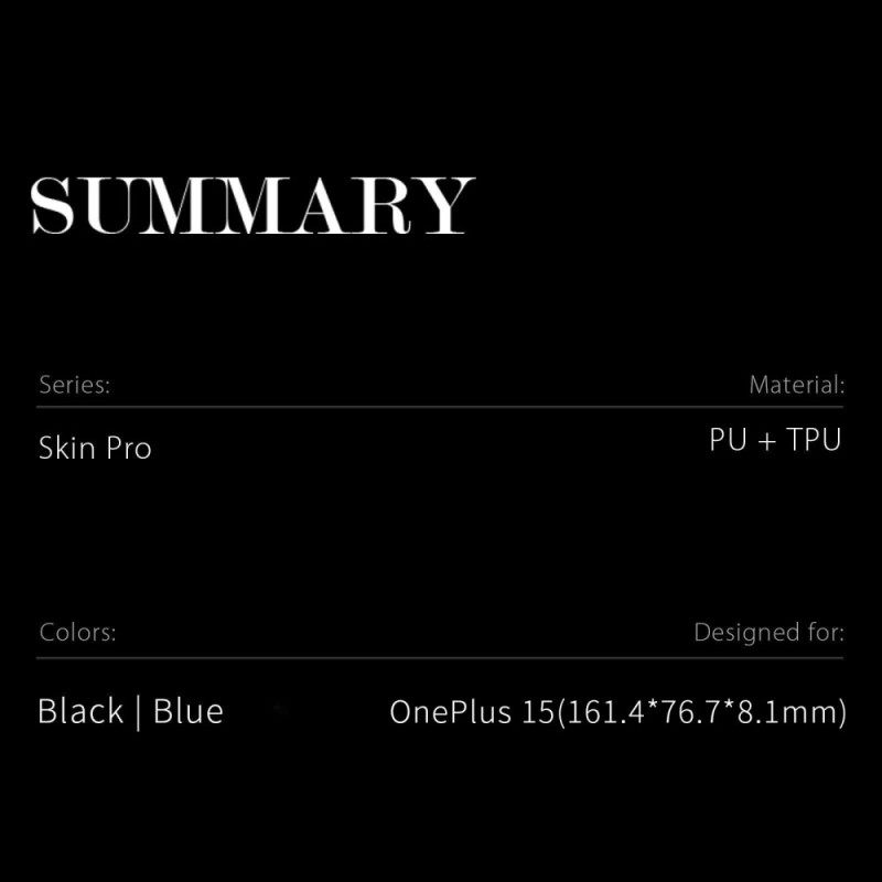 Nahkakotelo Oneplus 15 Dux Ducis Skin Pro -sarja Suojakuori