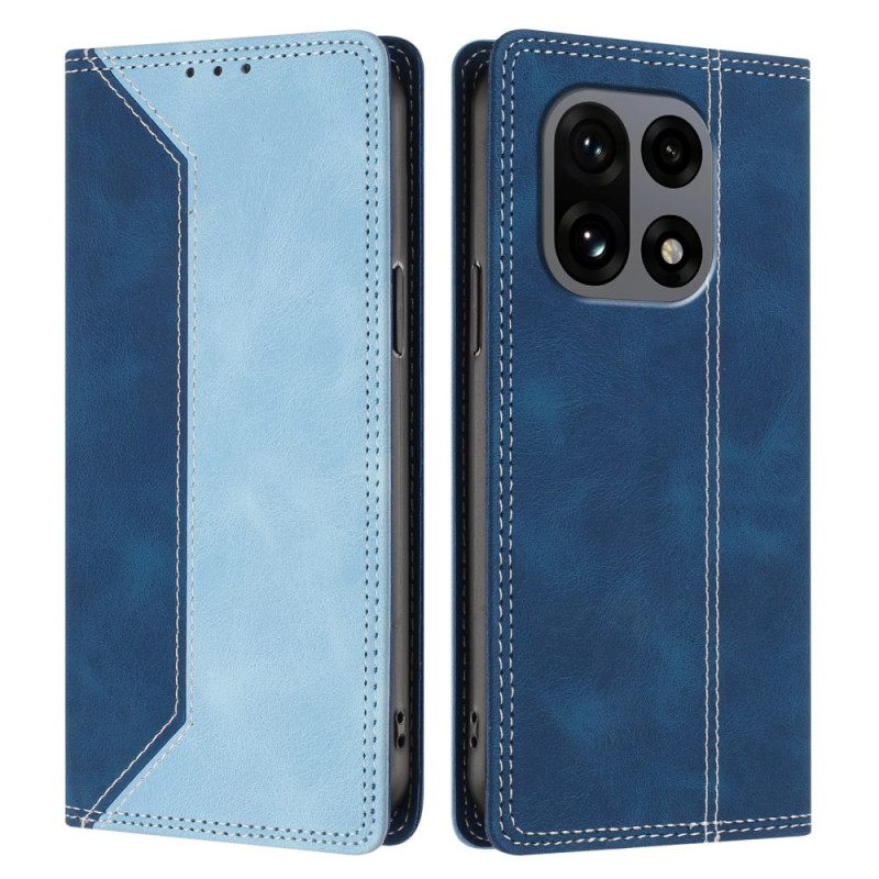 Nahkakotelo Oneplus 15 Kaksivärinen Rfid-suoja