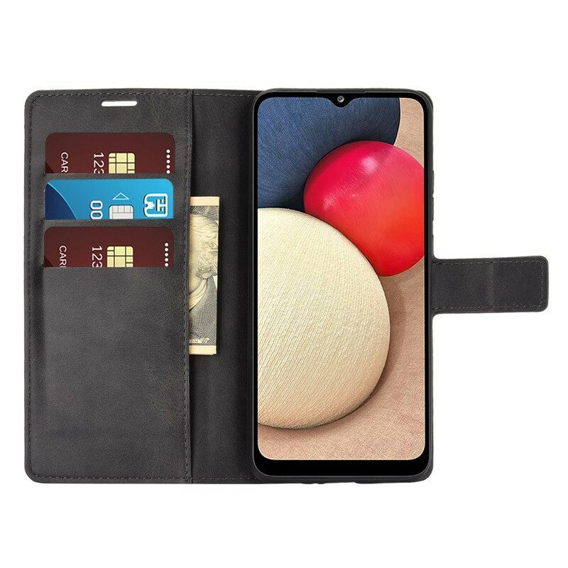 Kotelot Samsung Galaxy A02s Faux Leather Slim