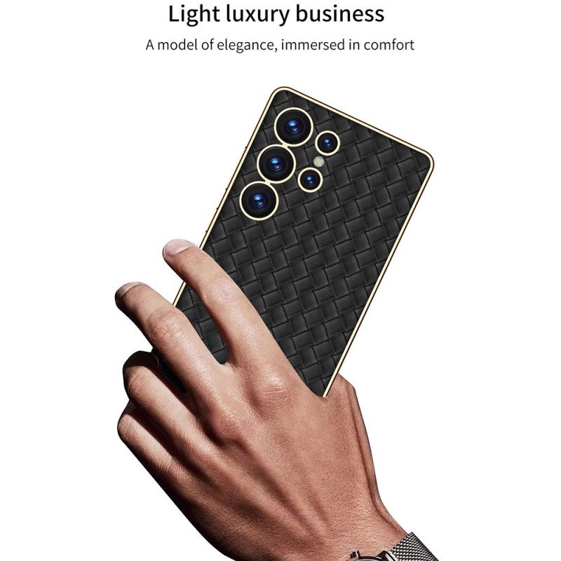 Case Samsung Galaxy S25 Ultra 5g Puhelinkuoret Kudottu Tekstuuri