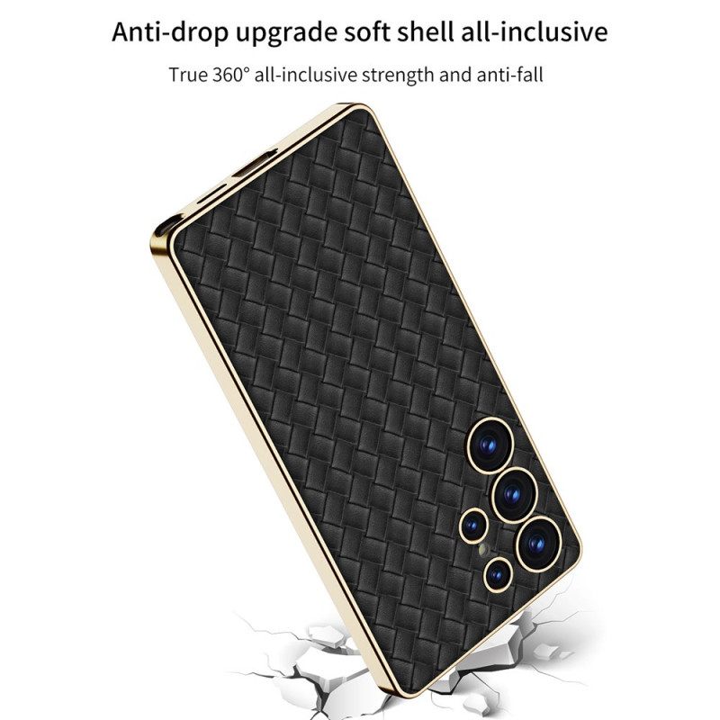 Case Samsung Galaxy S25 Ultra 5g Puhelinkuoret Kudottu Tekstuuri