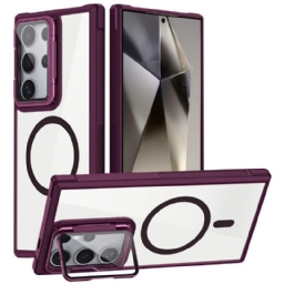 Case Samsung Galaxy S25 Ultra 5g Puhelinkuoret Magsafe-yhteensopiva Sisäänrakennetulla Jalustalla