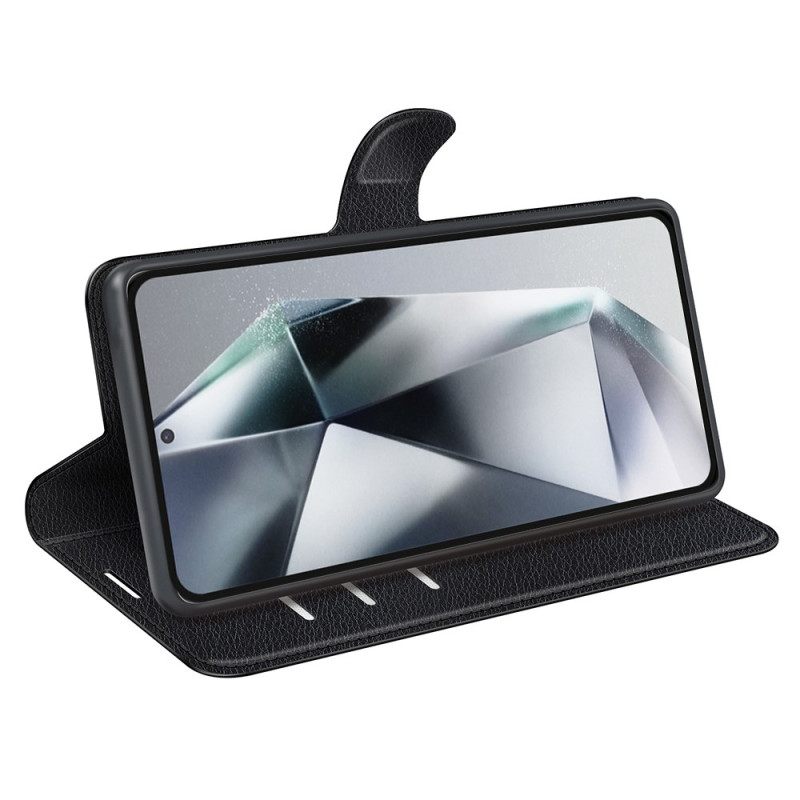 Kotelot Samsung Galaxy S25 Ultra 5g Klassinen Litsikuvioinen Tekonahkalaukku Suojakuori