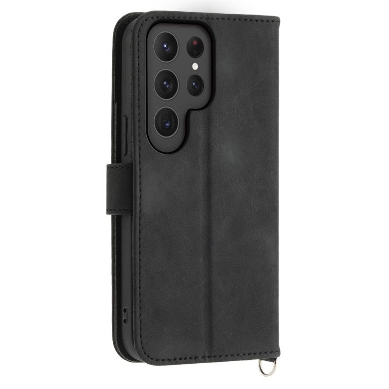 Kotelot Samsung Galaxy S25 Ultra 5g Kukkakuvio Ja Hihnat