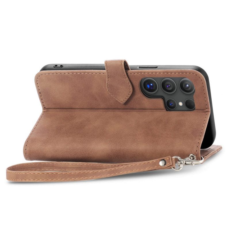 Kotelot Samsung Galaxy S25 Ultra 5g Pitsikuvioinen Vetoketjullinen Lompakko