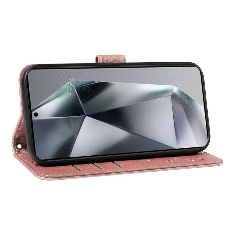 Kotelot Samsung Galaxy S25 Ultra 5g Voikukkakuvioinen Hihna