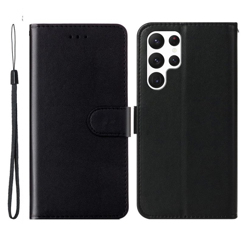 Kotelot Samsung Galaxy S25 Ultra 5g Yksivärinen Keinonahka