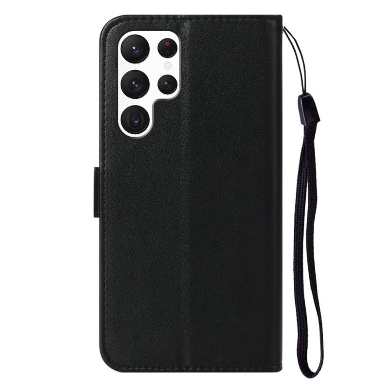 Kotelot Samsung Galaxy S25 Ultra 5g Yksivärinen Keinonahka