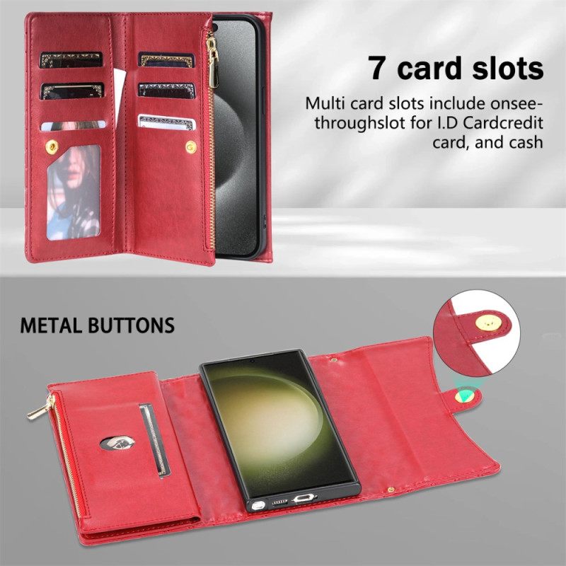 Kuoret Samsung Galaxy S25 Ultra 5g Tikattu Lompakko Olkahihnalla