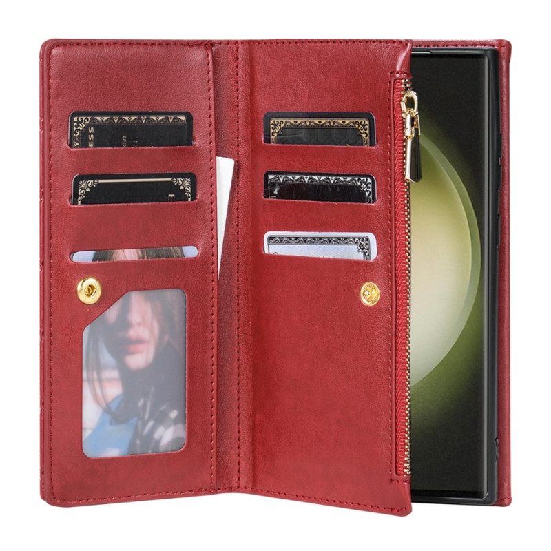 Kuoret Samsung Galaxy S25 Ultra 5g Tikattu Lompakko Olkahihnalla