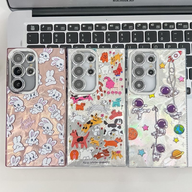 Kuori Samsung Galaxy S25 Ultra 5g Hauskoja Pupuja Linssinsuojalla