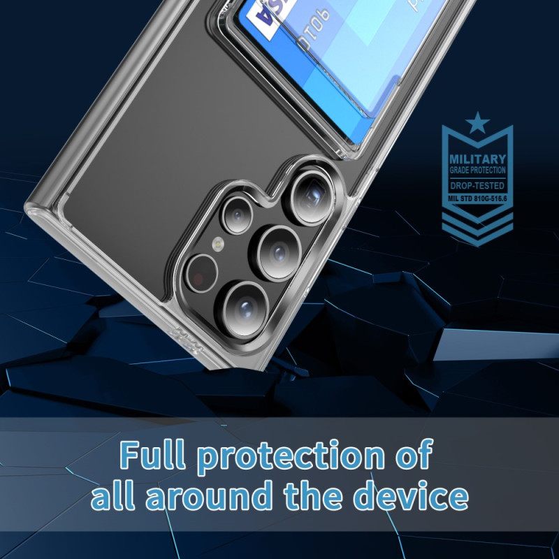 Kuori Samsung Galaxy S25 Ultra 5g Kirkas Korttipidikkeellä