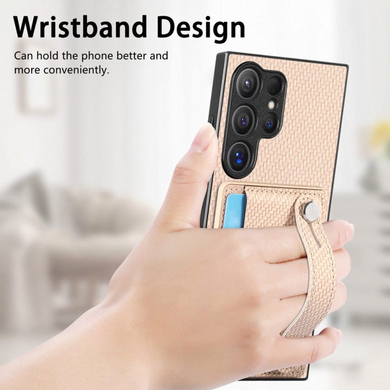 Kuori Samsung Galaxy S25 Ultra 5g Korttikotelo Ja Hihna-jalusta