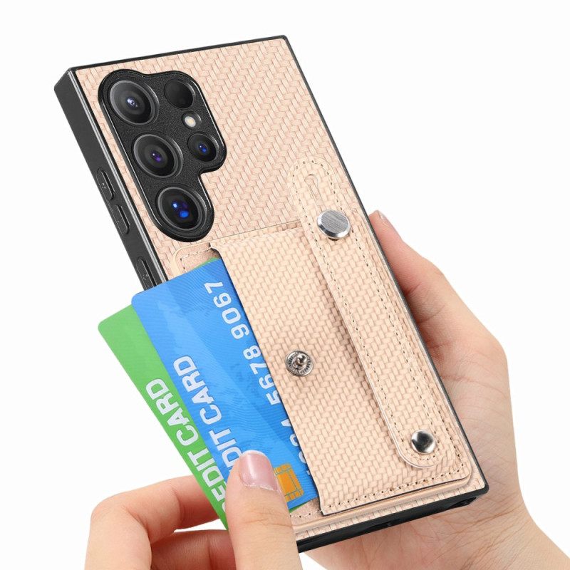 Kuori Samsung Galaxy S25 Ultra 5g Korttikotelo Ja Hihna-jalusta