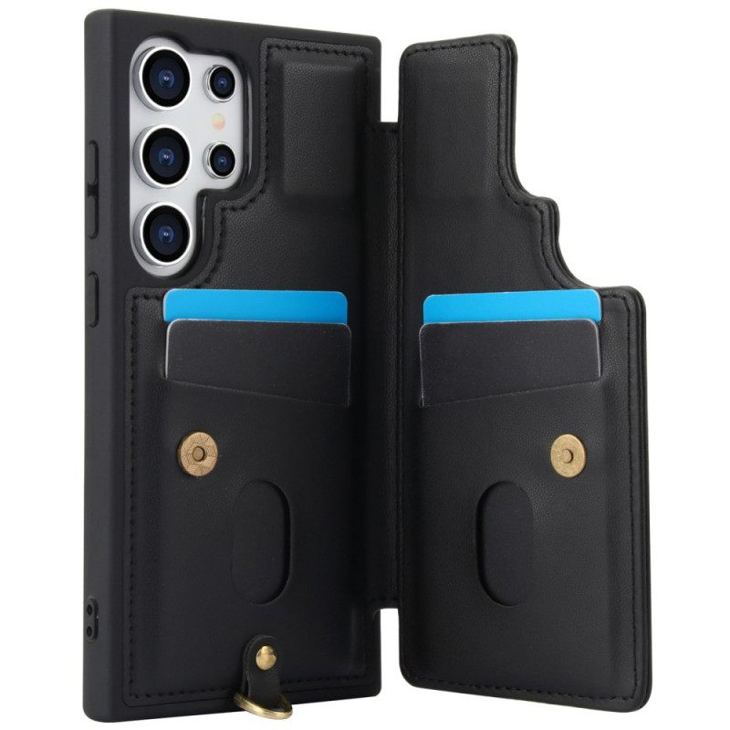 Kuori Samsung Galaxy S25 Ultra 5g Korttikotelo Narulla Ja Olkahihnalla