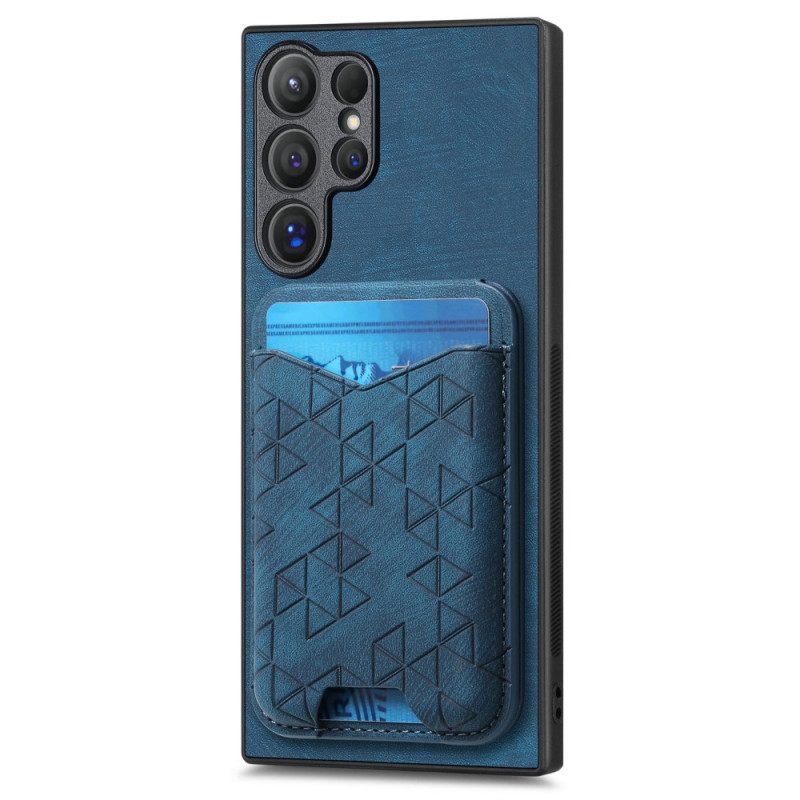 Kuori Samsung Galaxy S25 Ultra 5g Kuvioitu Korttikotelo Ja Jalusta