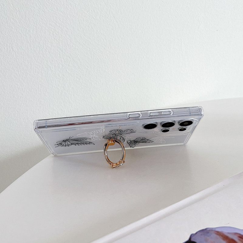 Kuori Samsung Galaxy S25 Ultra 5g Kuviollinen Sormusteline