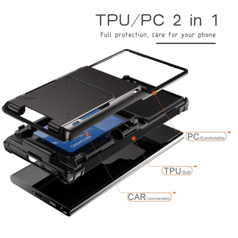 Kuori Samsung Galaxy S25 Ultra 5g Läpinäkyvä Korttikotelo