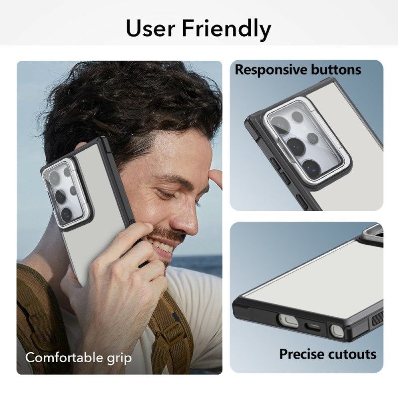 Kuori Samsung Galaxy S25 Ultra 5g Linssinsuojus Ja Jalusta Suojakuori