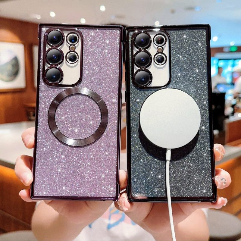 Kuori Samsung Galaxy S25 Ultra 5g Magsafe-yhteensopiva Kimallus Suojakuori