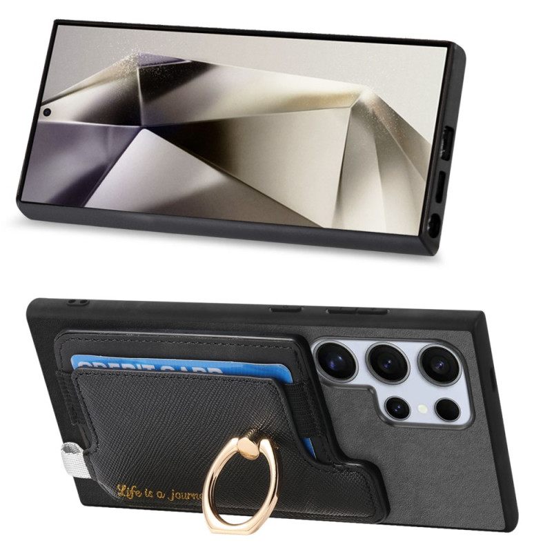 Kuori Samsung Galaxy S25 Ultra 5g Mokkanahkainen Irrotettava Korttikotelo Suojakuori