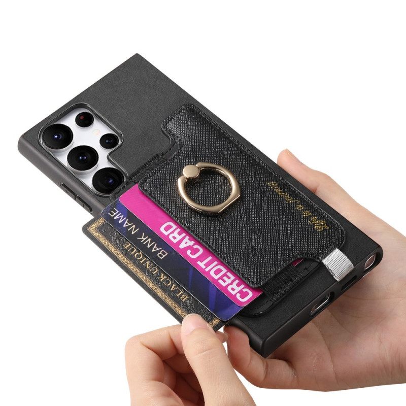 Kuori Samsung Galaxy S25 Ultra 5g Mokkanahkainen Irrotettava Korttikotelo Suojakuori