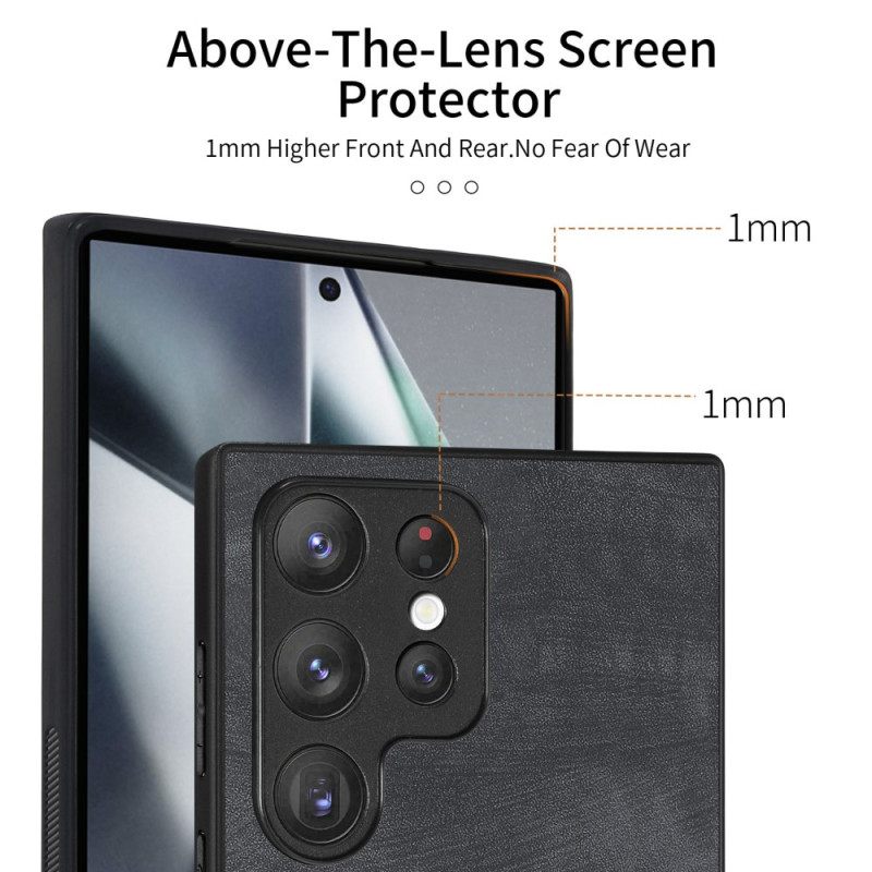 Kuori Samsung Galaxy S25 Ultra 5g Mokkanahkatyylinen