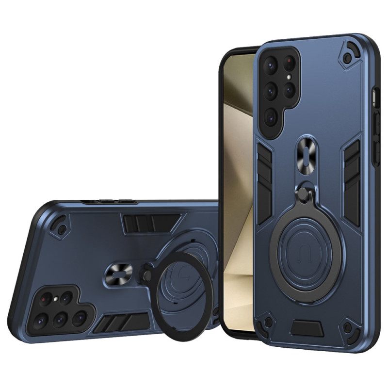 Kuori Samsung Galaxy S25 Ultra 5g Pyörivä Jalusta Ja Iskunkestävä Suoja