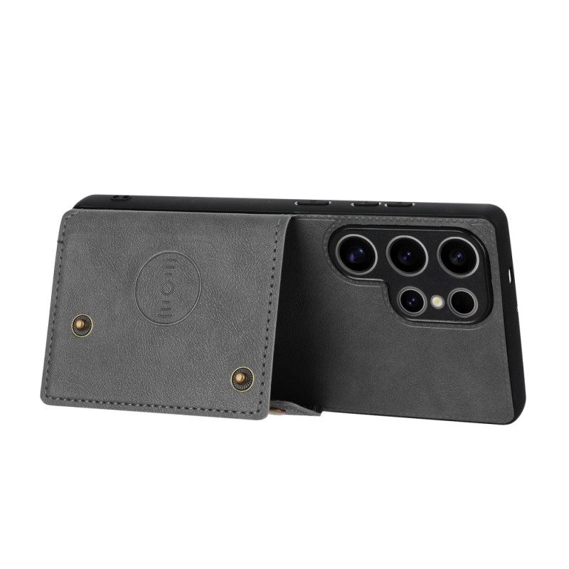 Kuori Samsung Galaxy S25 Ultra 5g Retrotyylinen Korttikotelo