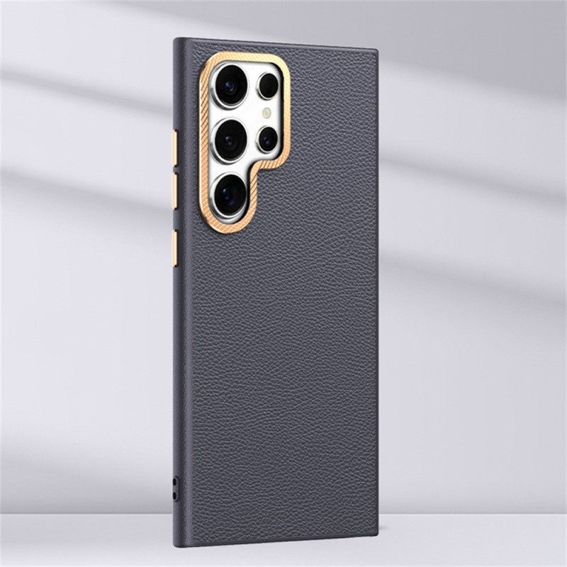 Kuori Samsung Galaxy S25 Ultra 5g Teksturoitu Tekonahka