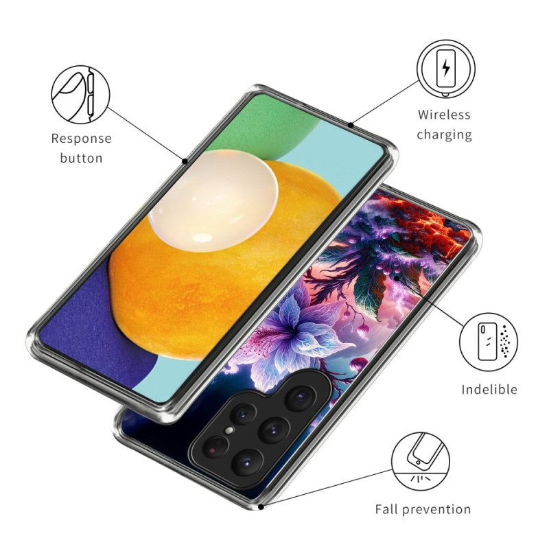 Kuori Samsung Galaxy S25 Ultra 5g Violetit Kukat