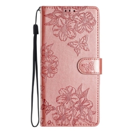 Nahkakotelo Samsung Galaxy S25 Ultra 5g Kirsikankukat