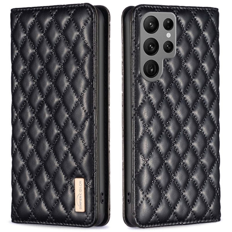 Nahkakotelo Samsung Galaxy S25 Ultra 5g Tikattu Binfen Color