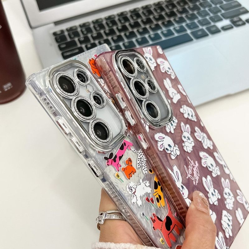 Puhelinkuoret Samsung Galaxy S25 Ultra 5g Hauskoja Dinosauruksia Linssinsuojalla