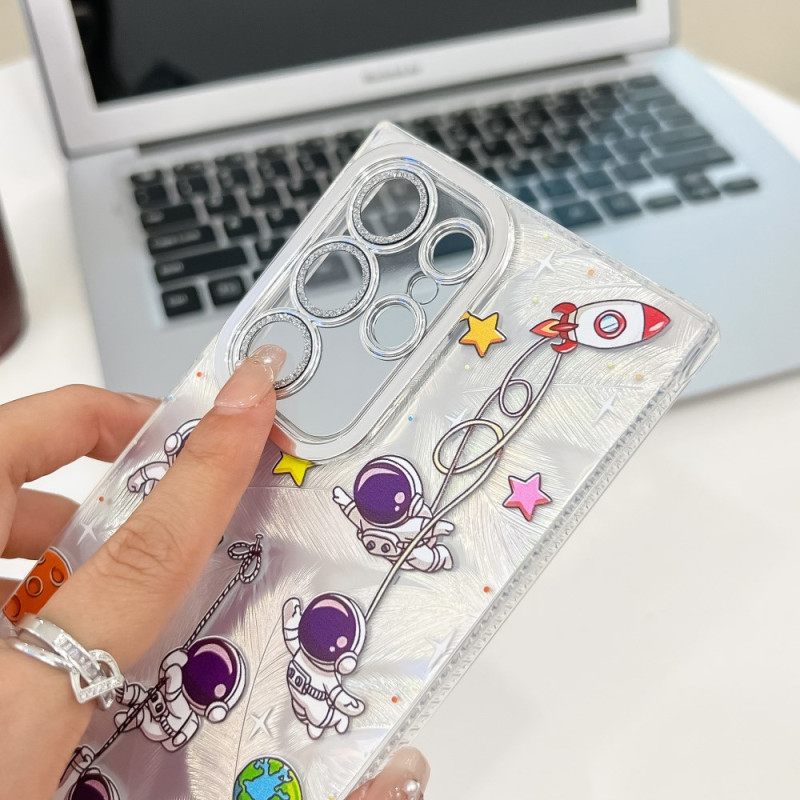 Puhelinkuoret Samsung Galaxy S25 Ultra 5g Hauskoja Dinosauruksia Linssinsuojalla