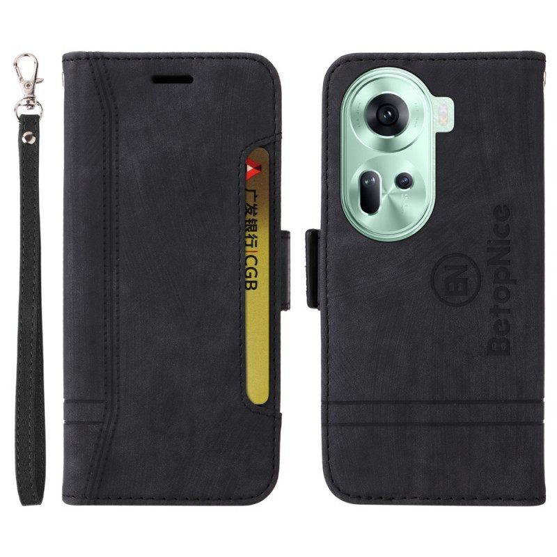 Kuoret Oppo Reno 11 5g Etukorttikotelo Ja Kaulanauha Betopnice